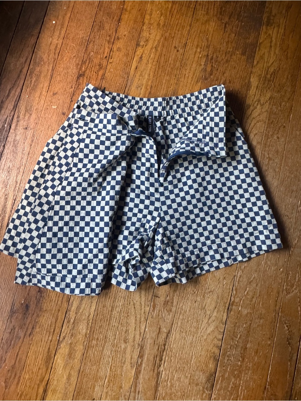 Ilana Kohn Blue & White Checkerboard Skort - Picture 5 of 5